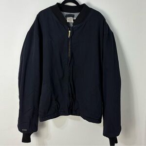 Workrite FR Mens 2XL Quilted Lining Navy Utility Jacket Workwear Flame-Resistant